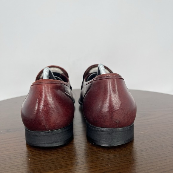 Allen Edmond‎ Bergamo Penny Loafer Shoes Men\'s 9.5D Red Leather Apron Toe main image 6